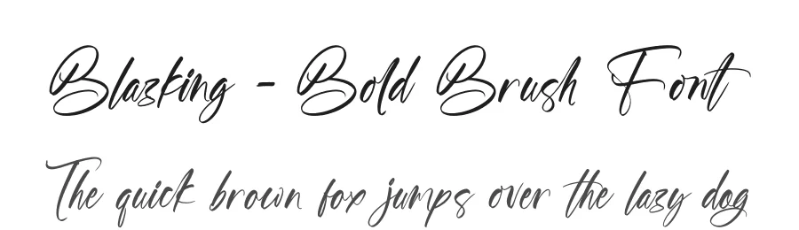 Blazking – Bold Brush Font by stylishtype.co — Script Handwritten Font
