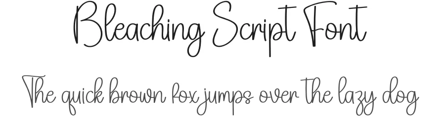 Bleaching Script Font by creativeletter — Script Handwritten Font