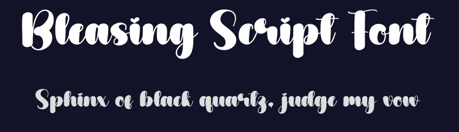 Bleasing Script Font by creativeletter — Script Handwritten Font — thumbnail 2