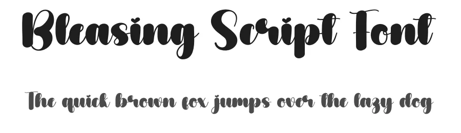 Bleasing Script Font by creativeletter — Script Handwritten Font