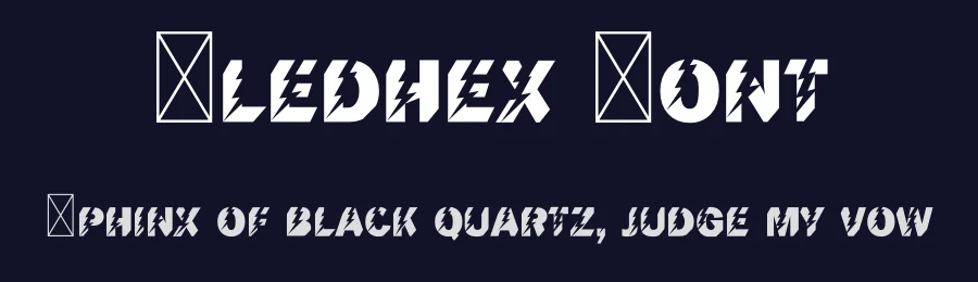 Bledhex Font by rulihoki — Display Font — thumbnail 2