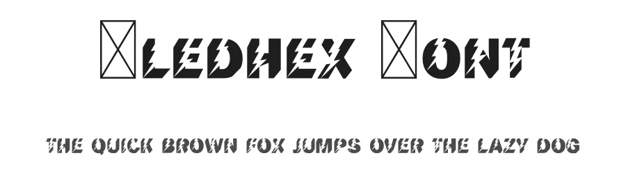 Bledhex Font by rulihoki โ Display Font
