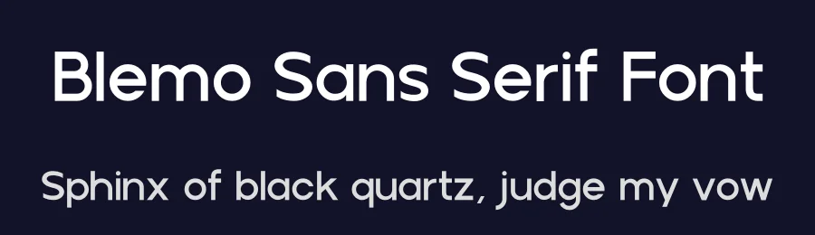 Blemo Sans Serif Font by Artsigma Design — Sans Serif Font — thumbnail 2