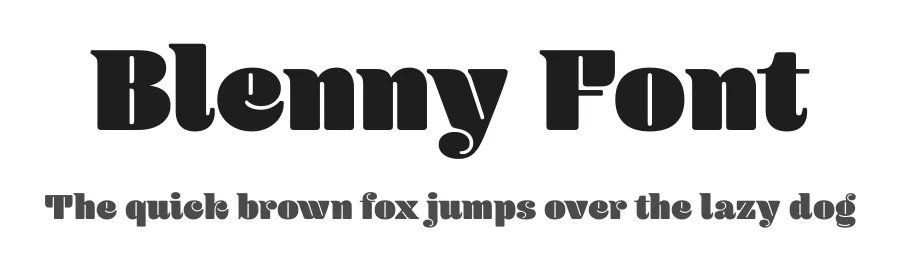Blenny Font by daltonmaag β Sans Serif Font
