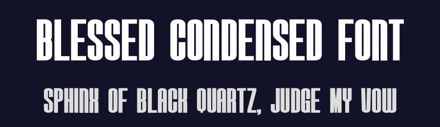 Blessed Condensed Font by Craftedtype — Decorative Font — thumbnail 2