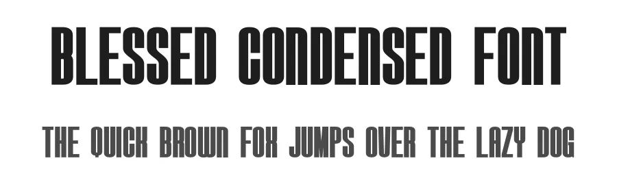Blessed Condensed Font by Craftedtype — Decorative Font