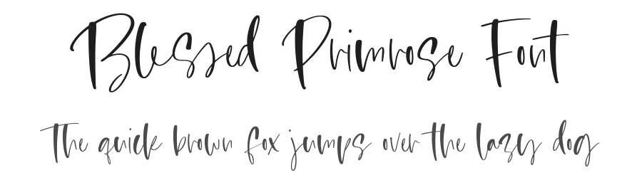 Blessed Primrose Font by Timur type — Script Handwritten Font