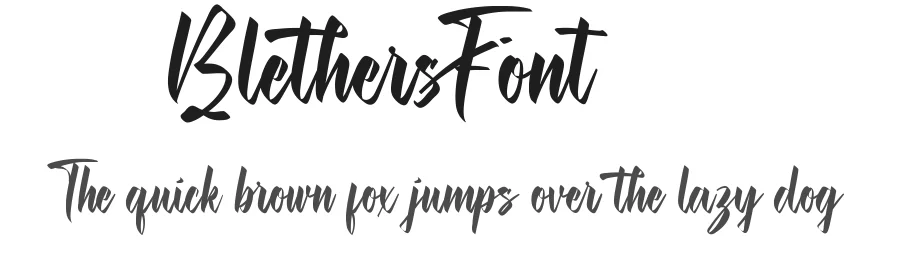 Blethers Font by CalligraphyFonts.net — Script Handwritten Font
