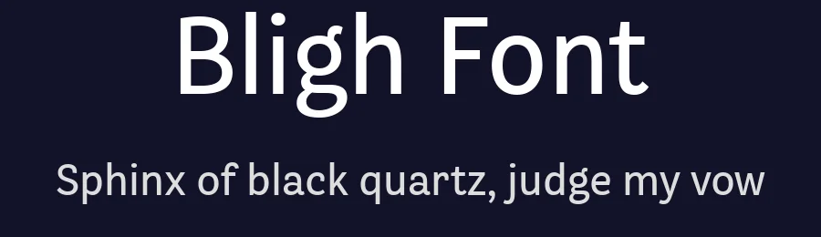 Bligh Font by daltonmaag — Sans Serif Font — thumbnail 2