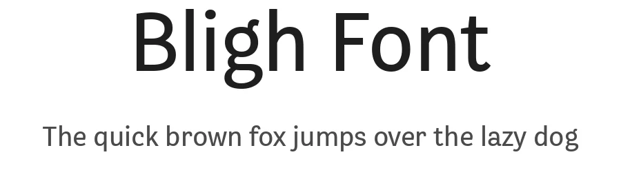 Bligh Font by daltonmaag β Sans Serif Font
