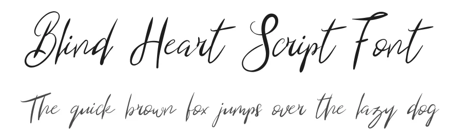 Blind Heart Script Font by edricstudio — Script Handwritten Font