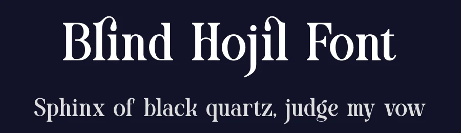 Blind Hojil Font by Denustudios — Serif Font — thumbnail 2