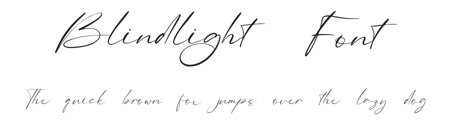 Blindlight Font by qwrtype — Script Handwritten Font