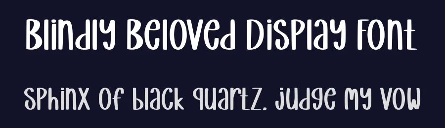Blindly Beloved Display Font by Craftedtype — Decorative Font — thumbnail 2