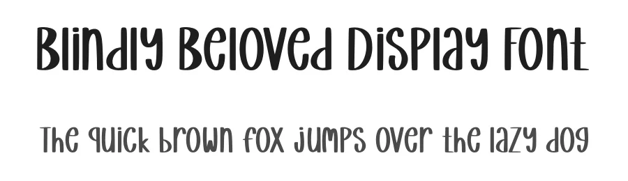 Blindly Beloved Display Font by Craftedtype — Decorative Font