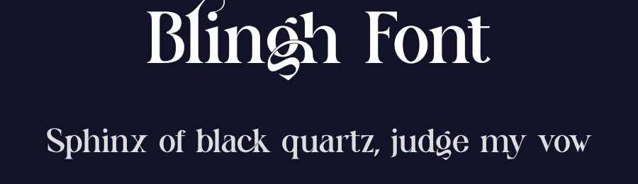 Blingh Font by yaqublekker — Serif Font — thumbnail 2