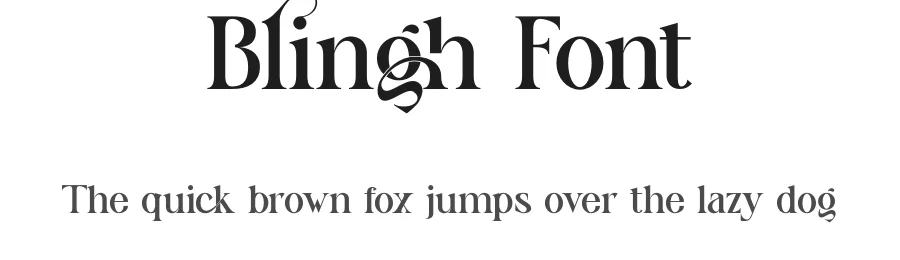 Blingh Font by yaqublekker — Serif Font