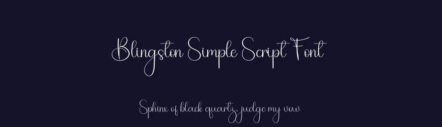 Blingston Simple Script Font by freshtypeink — Script Handwritten Font — thumbnail 2
