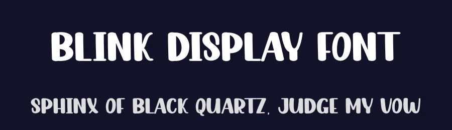 Blink Display Font by andikastudio — Display Font — thumbnail 2