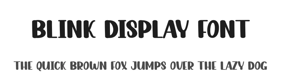 Blink Display Font by andikastudio — Display Font