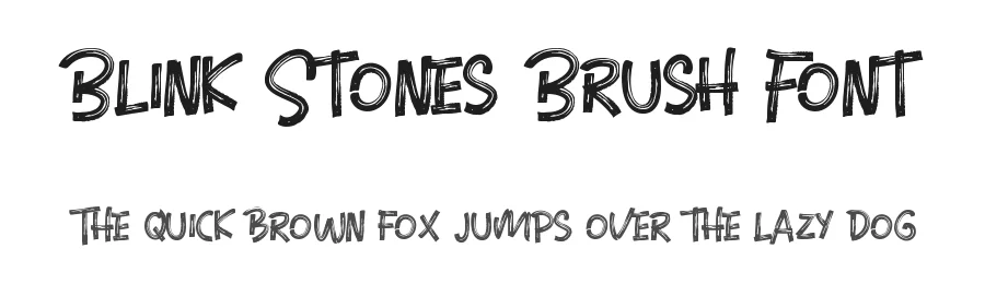 Blink Stones Brush Font by Lettersiro — Script Handwritten Font
