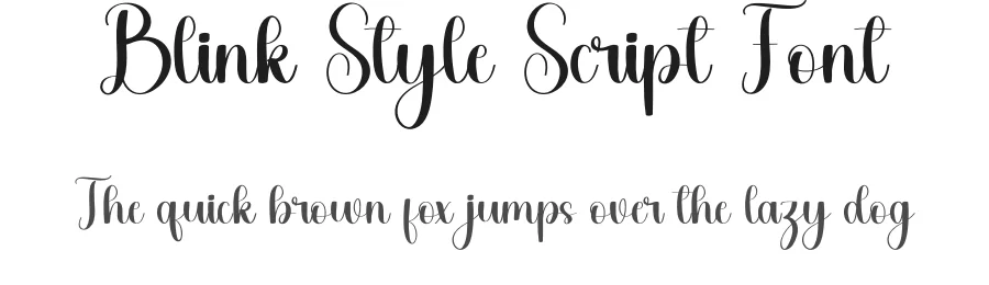 Blink Style Script Font by freshtypeink — Script Handwritten Font