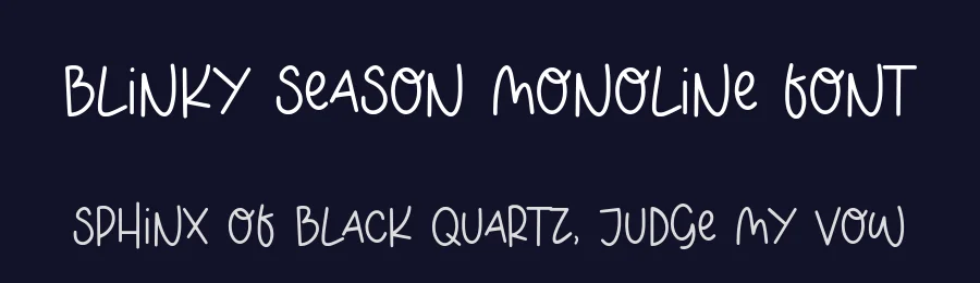 BLINKY SEASON Monoline Font by balpirick — Decorative Font — thumbnail 2