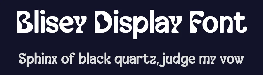 Blisey Display Font by syauqistudio — Display Font — thumbnail 2