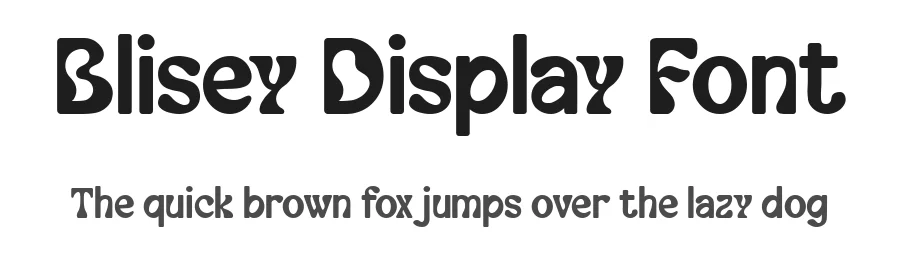 Blisey Display Font by syauqistudio — Display Font
