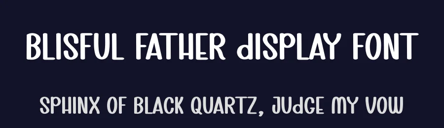 Blisful Father Display Font by creativeletter — Display Font — thumbnail 2