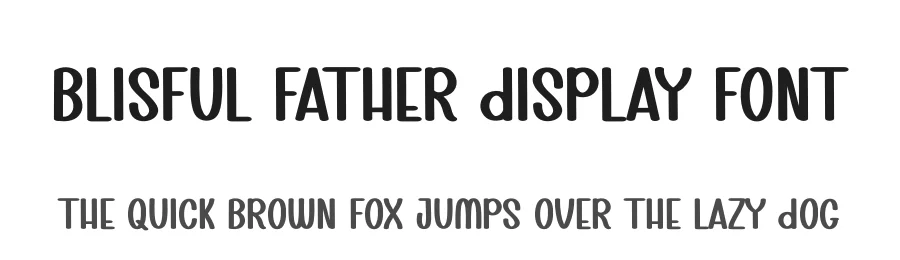 Blisful Father Display Font by creativeletter — Display Font