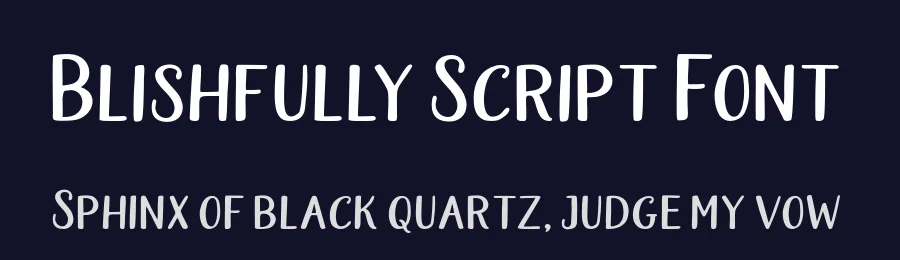 Blishfully Script Font by Areatype — Script Handwritten Font — thumbnail 2