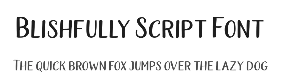 Blishfully Script Font by Areatype — Script Handwritten Font