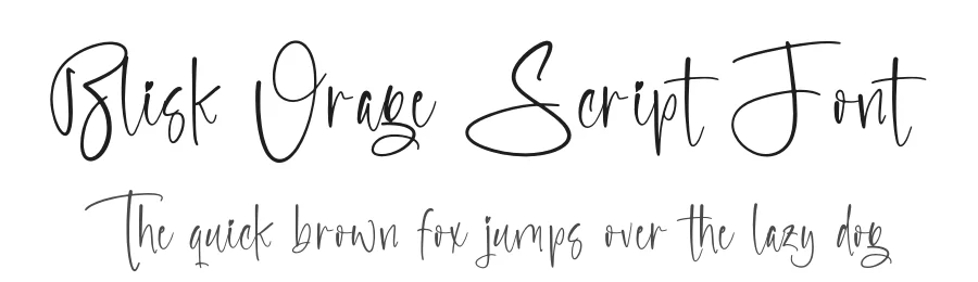 Blisk Orage Script Font by Operatype.Co — Script Handwritten Font