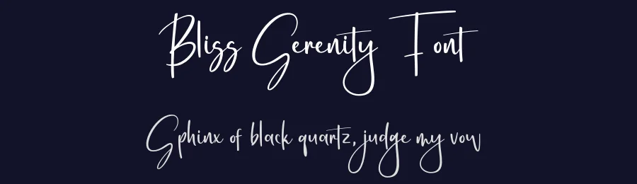 Bliss Serenity Font by bearydsgn — Script Handwritten Font — thumbnail 2