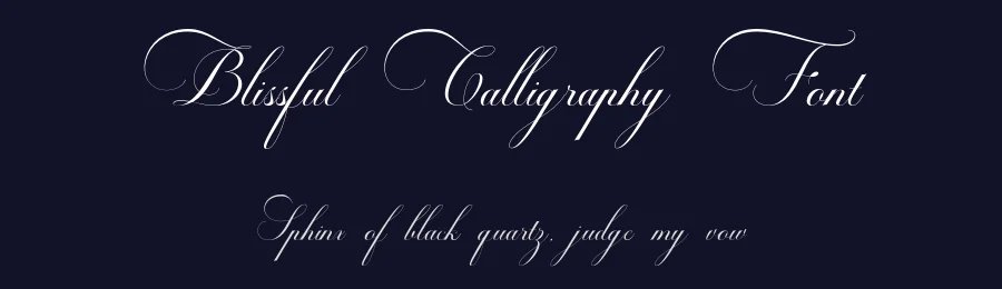Blissful Calligraphy Font by Romi Rahmadi — Script Handwritten Font — thumbnail 2