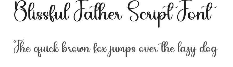 Blissful Father Script Font by creativeletter — Script Handwritten Font