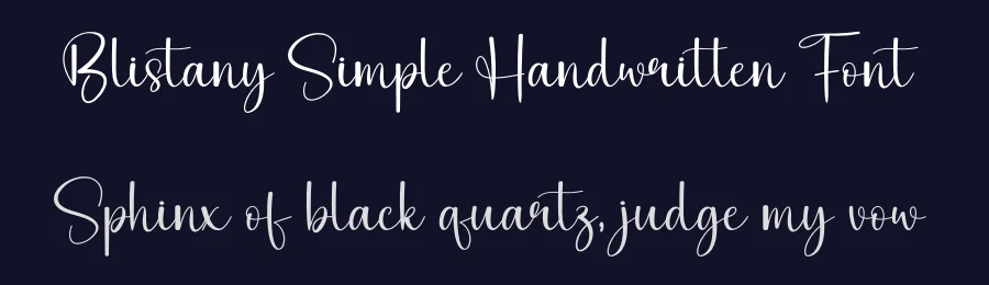 Blistany Simple Handwritten Font by andikastudio — Script Handwritten Font — thumbnail 2