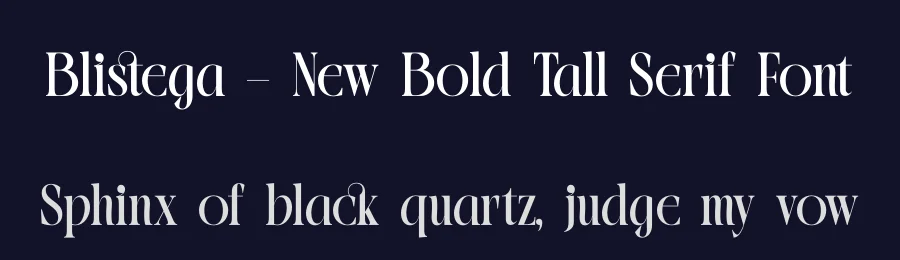 Blistega – New Bold Tall Serif Font by timelesstype.co — Display Font — thumbnail 2