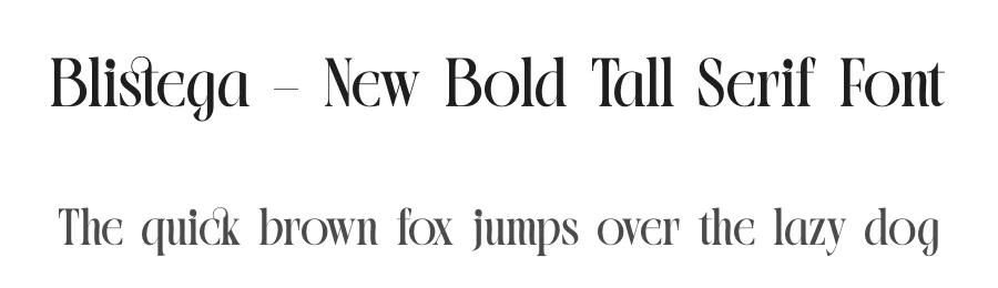 Blistega – New Bold Tall Serif Font by timelesstype.co — Display Font