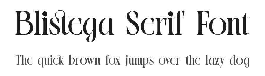 Blistega Serif Font by timelesstype.co — Serif Font