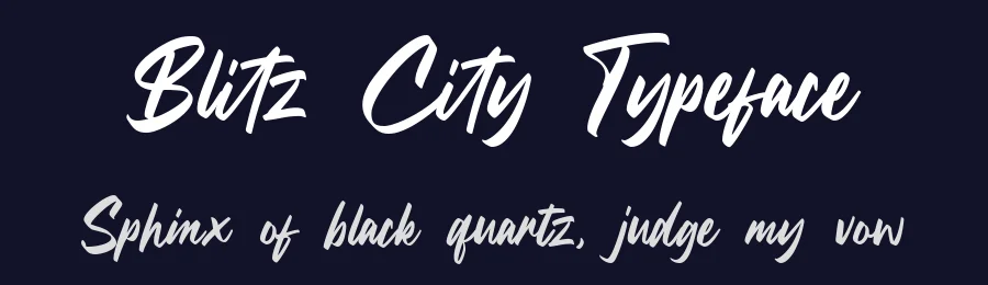 Blitz City Typeface by Aksapix_Type — Script Handwritten Font — thumbnail 2