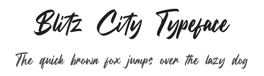 Blitz City Typeface by Aksapix_Type — Script Handwritten Font