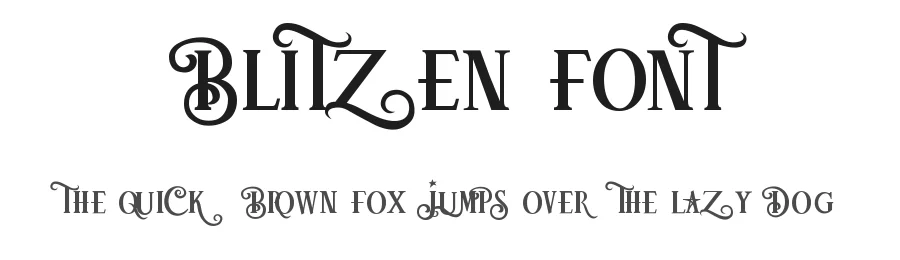 Blitzen Font by JoannaVu — Serif Font