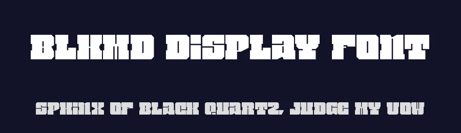 Blkmd Display Font by Rafael Nascimento — Display Font — thumbnail 2