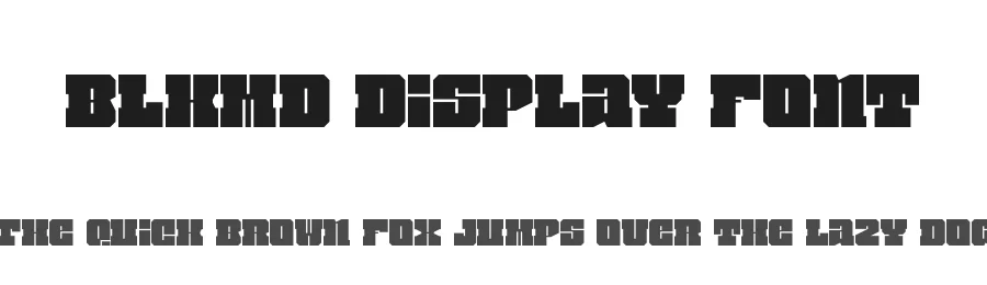 Blkmd Display Font by Rafael Nascimento — Display Font