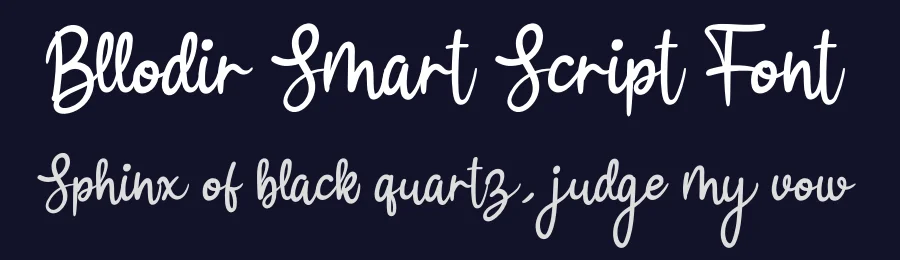 Bllodir Smart Script Font by andikastudio — Script Handwritten Font — thumbnail 2