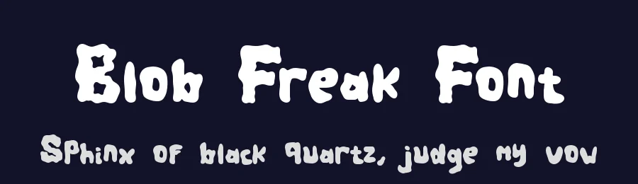 Blob Freak Font by Dm Letter Studio — Display Font — thumbnail 2