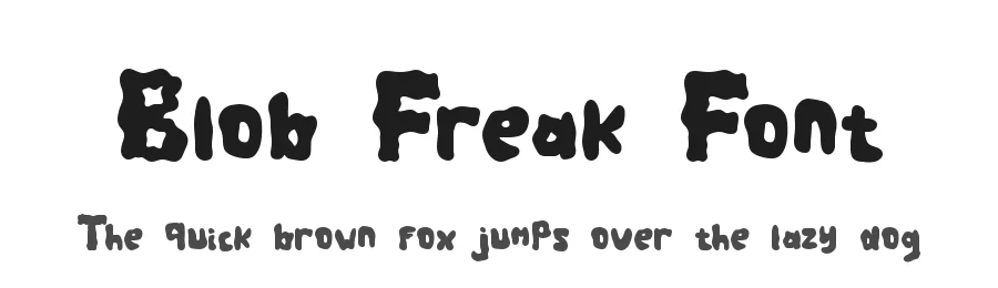 Blob Freak Font by Dm Letter Studio β Display Font