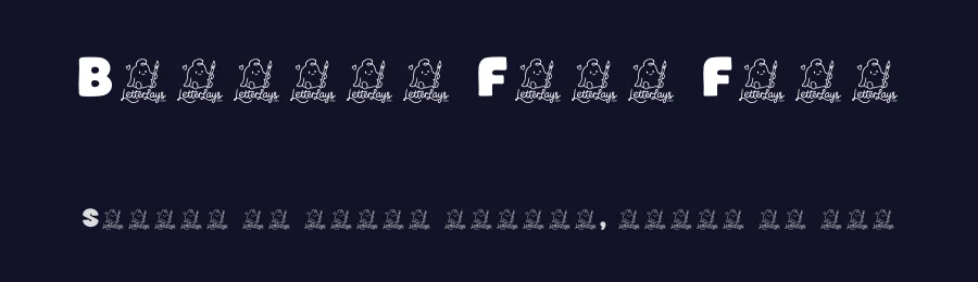 Blobbie Free Font by Letterlays — Display Font — thumbnail 2
